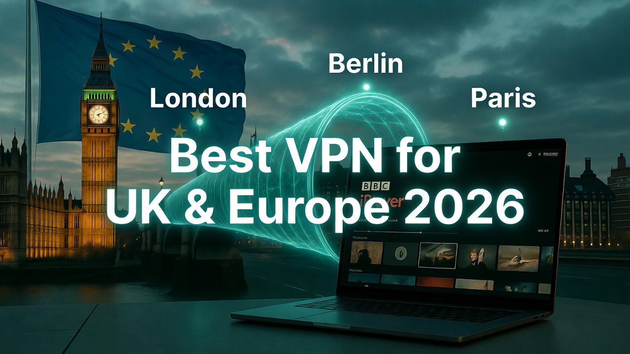 Best VPN for UK & Europe 2026 – BBC iPlayer, ITV, DAZN & Low Latency 2026 Review